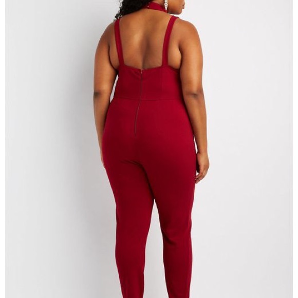 Caged mock neck jumpsuit ❤️ - Picture 2 of 3